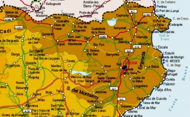 Mapa pequeo de Girona