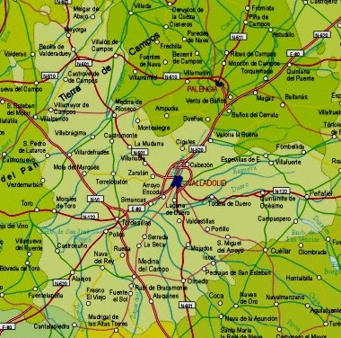 Mapa pequeo de Valladolid