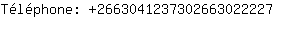 Tlphone: 266304123730266302....