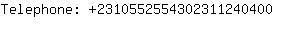 Telephone: 231055255430231124....