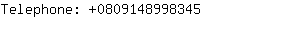 Telephone: 080914899....