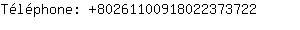 Tlphone: 8026110091802237....