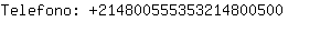 Telefono: 21480055535321480....