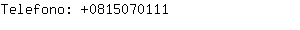 Telefono: 081507....