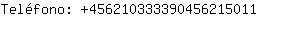 Teléfono: 45621033339045621....