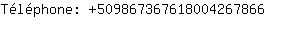 Tlphone: 50986736761800426....