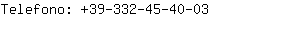 Telefono: 39-332-45-4....