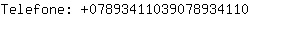 Telefone: 0789341103907893....