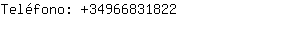 Teléfono: 3496683....