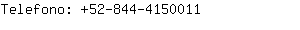 Telefono: 52-844-415....