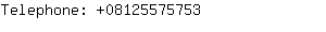 Telephone: 0812557....