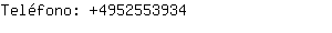 Teléfono: 495255....