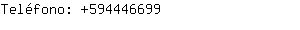 Teléfono: 59444....