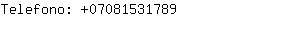 Telefono: 0708153....