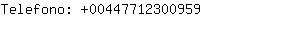 Telefono: 0044771230....