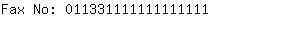 Fax No: 01133111111111....