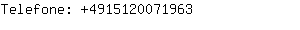 Telefone: 491512007....