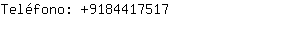 Teléfono: 918441....
