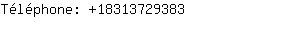 Téléphone: 1831372....