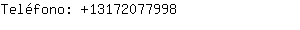 Teléfono: 1317207....