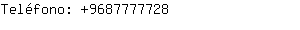 Teléfono: 968777....