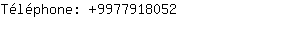 Téléphone: 997791....