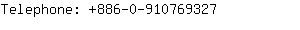 Telephone: 886-0-91076....
