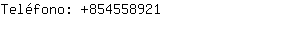 Teléfono: 85455....