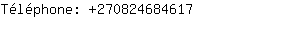 Téléphone: 27082468....