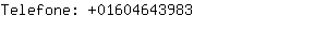 Telefone: 0160464....