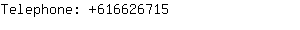 Telephone: 61662....