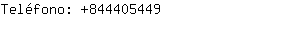 Teléfono: 84440....