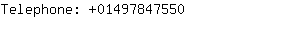 Telephone: 0149784....