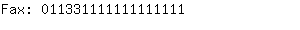 Fax: 01133111111111....