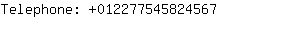 Telephone: 01227754582....