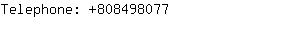 Telephone: 80849....