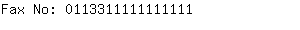 Fax No: 011331111111....