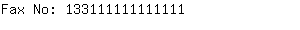 Fax No: 13311111111....