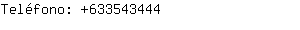 Teléfono: 63354....