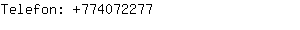 Telefon: 77407....