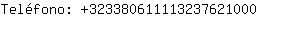 Telfono: 32338061111323762....