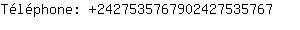 Tlphone: 242753576790242753....