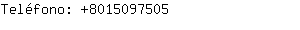 Teléfono: 801509....