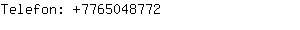 Telefon: 776504....