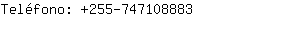 Teléfono: 255-74710....