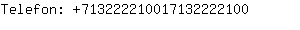 Telefon: 71322221001713222....