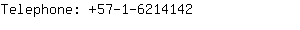 Telephone: 57-1-621....