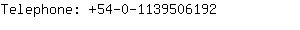 Telephone: 54-0-113950....