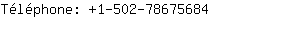 Téléphone: 1-502-7867....