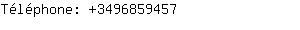 Téléphone: 349685....
